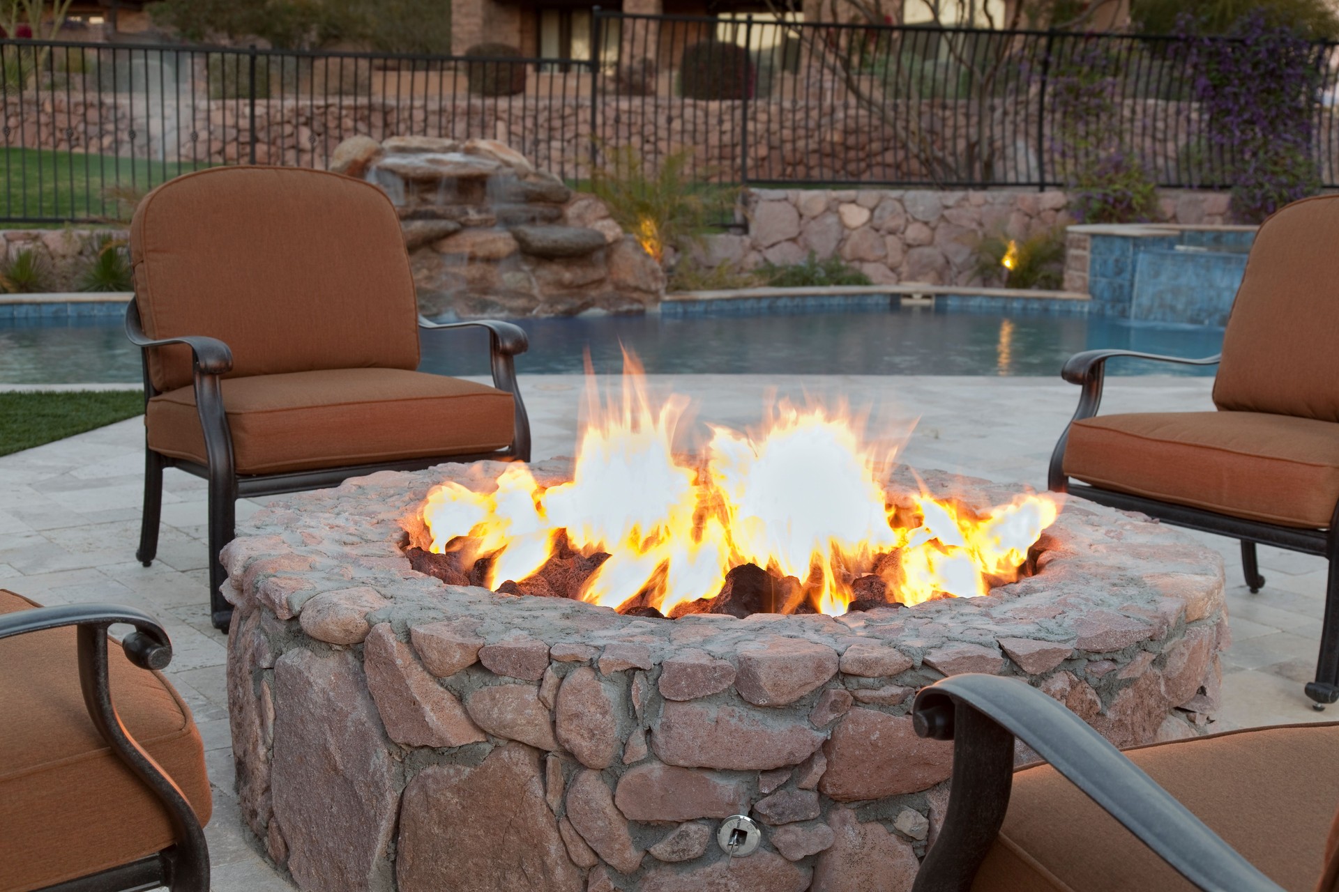 Backyard Fireplace